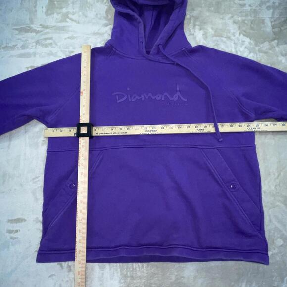Diamond Supply Co Pullover Hoodie Mens 2XL Purple Mens Streetwear Skatewear - Picture 3 of 11